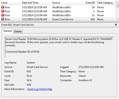 smart card blocked error